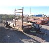 Image 1 : TANDEM AXLE FLATBED TRAILER W/SIDE RAMP;