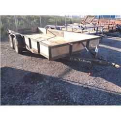 1994 TUFF BUILT FLATBED  TRAILER