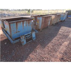 METAL DUMP HOPPERS W/CARRIER;