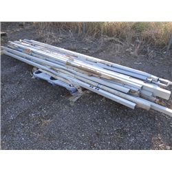ALUMINUM ELECTRIC SQUARE TUBING POLES;