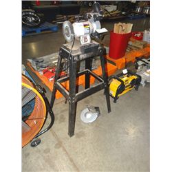 CRAFTSMAN 6" BENCH GRINDER W/STAND & EXTRA GUARDS;