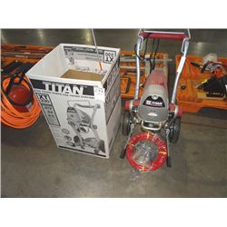 NEW TITAN XT330 AIRLESS PAINT SPRAYER W/GUN, HOSES & EXTENSION;