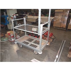 2 TIER CASTERED RACK;