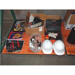 HARDHATS, WRENCH SET, TOOLS & MISC;
