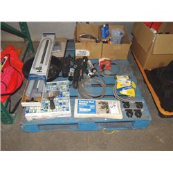 TILES, DISCHARGE HOSE, FISHING ROD HOLDER, HOSES & MISC;
