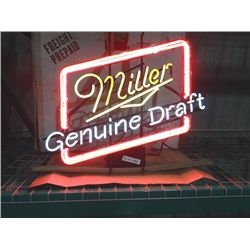 MILLER GENUINE DRA NEON SIGN;