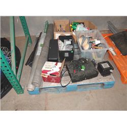 XBOX, KNEE PADS, WEED CONTROL FAGRIC, CABLE TRACKER & TOOLS;