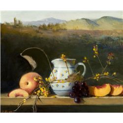 Joan Potter - Peaches in Landscape
