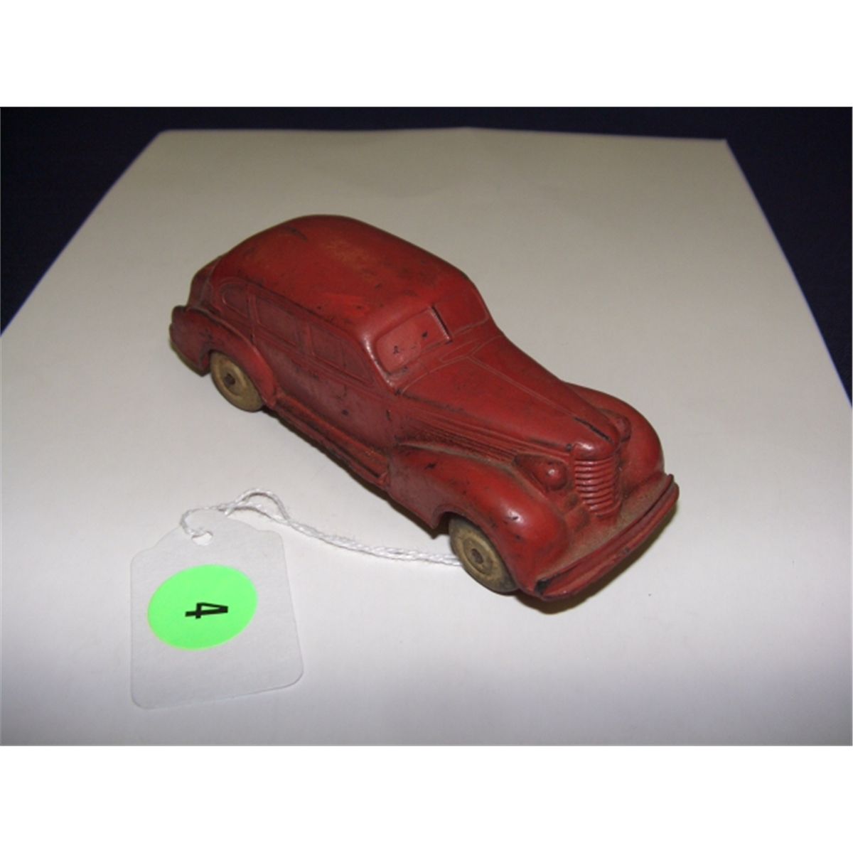 vintage childs Auburn Rubber toy car