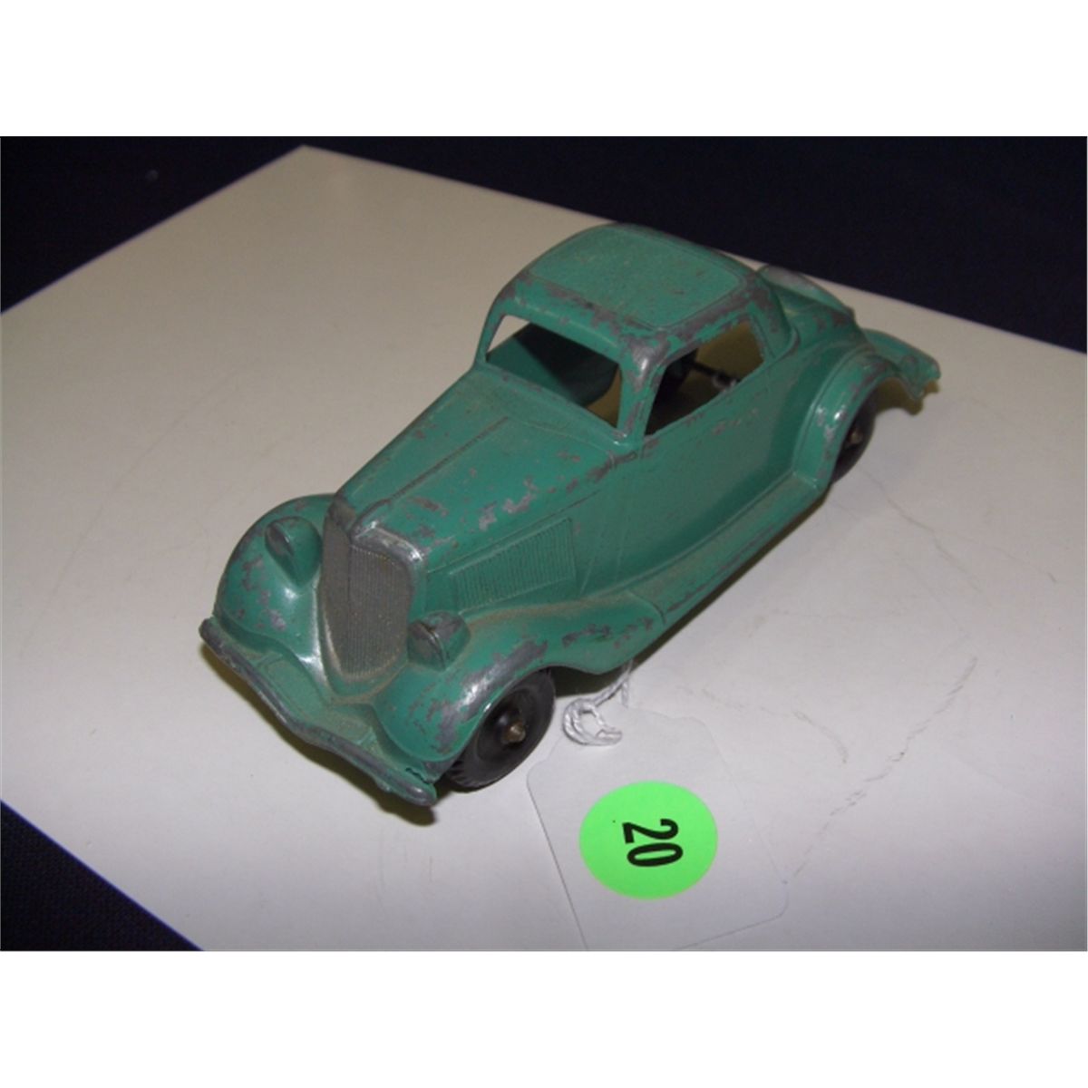 vintage childs metal toy 1950's car by Hubley