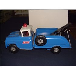 vintage childs metal toy Buddy L tow truck (clean)