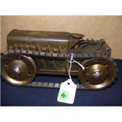 vintage Marx? Japan? no marks, wind up tractor, no driver
