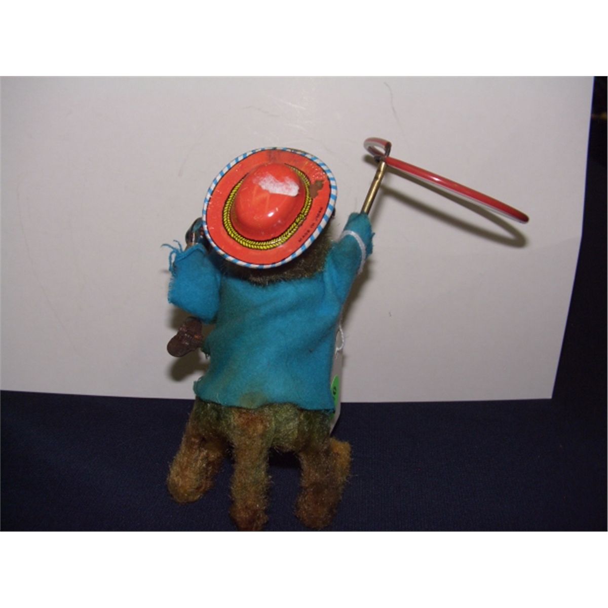 Monkey Rodeo Vintage vintage Japanese tin wind up Rodeo monkey with pistol and lasso