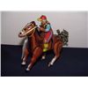Image 2 : made in Japan wind up tin race horse with rider, hops around fast