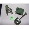 Image 2 : 3 piece Arcade? cast iron painted toy sink, ladder and buggy