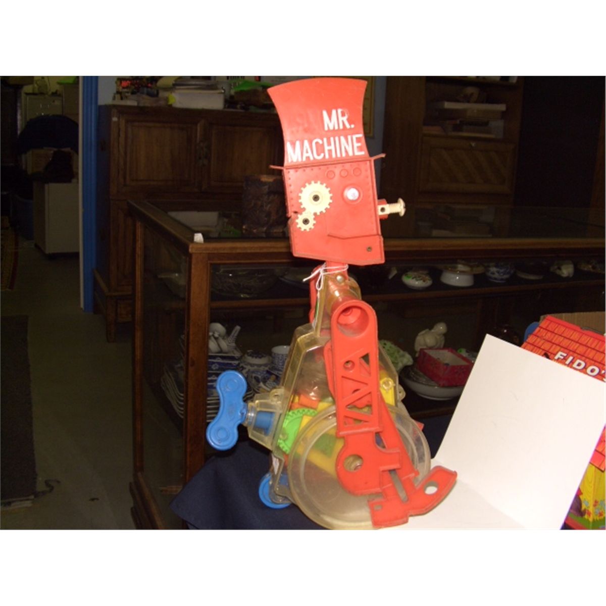 child's Mr. Machine plastic wind up toy by Ideal