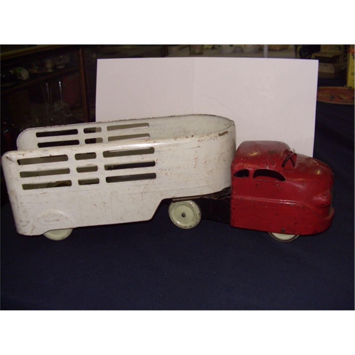 Wyandotte metal large truck and trailer