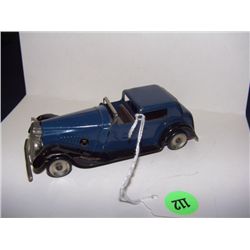 metal wind up toy car by Minic Toys England (no key)