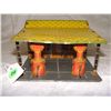 Image 1 : Marx tin toy garage c 1930 5x6x3 1/2