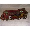 Image 3 : 15" tin train engine with cast iron wheels?