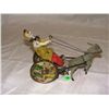 Image 2 : 7" Lehman c 1920 circus clown in pony cart wind up toy