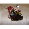 Image 3 : 6" c 1950 wind up tin toy clown on unicycle