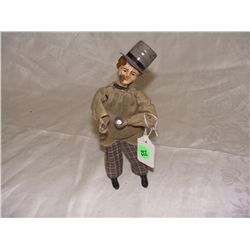 7 1/2" tin wind up man in top hat (drinking)