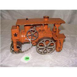 Hubley 1920's 7" cast iron steam roller toy, nice