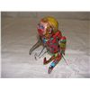 Image 1 : tin litho wind up rolling monkey toy, no key