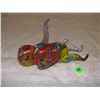 Image 2 : tin litho wind up rolling monkey toy, no key
