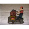 Image 2 : 4 1/2 Marx / Girard 1930's wind up toy of worker on ginder