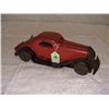 Image 1 : red and black tin wind up car