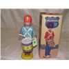 Image 1 : 8 1/2 wind up tin toy dummer with box Chein #109