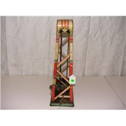 16" German wind up toy tin oil rig