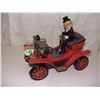 Image 1 : 8" tin battery op toy car with driver bump an go