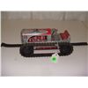 Image 1 : tin wind up Marx toy tractor, one track off