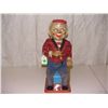 Image 1 : tin battery op working toy, Grandpa smoking on trunk and stands up action