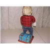 Image 3 : tin battery op working toy, Grandpa smoking on trunk and stands up action