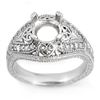 Image 1 : Natural 0.33 ctw Diamond Semi-mount Ring 14K White Gold