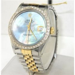 Rolex 18K Yellow Gold / Steinless Steel Diamond Watch