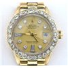 Image 2 : Rolex 18K Yellow Gold Diamond Watch