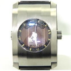 A.Dunhill Stainless Steel Leather Strap Watch