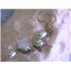 Image 2 : Dangling Pearl and Silver Earrings
