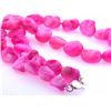 Image 1 : Dyed Mother of Pearl Necklace in Pink Color