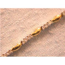 14k Gold Bracelet with Diamonds