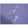 Image 3 : Sterling Silver Dangling Earrings made in ITALY