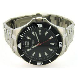 Caravelle by Bulova Men's 45B110 Black Dial Stainless Steel Watch