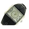 Image 2 : POLICE MENS WATCH DATE 10812J LEATHER BLACK SILVER TONE