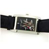 Image 2 : Ed Hardy Men's First Class Leather Strap Watch -