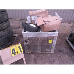 pallet of lawn mower tires & tubes